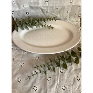 Vintage Buffalo China, USA restaurant platter crazed and stained